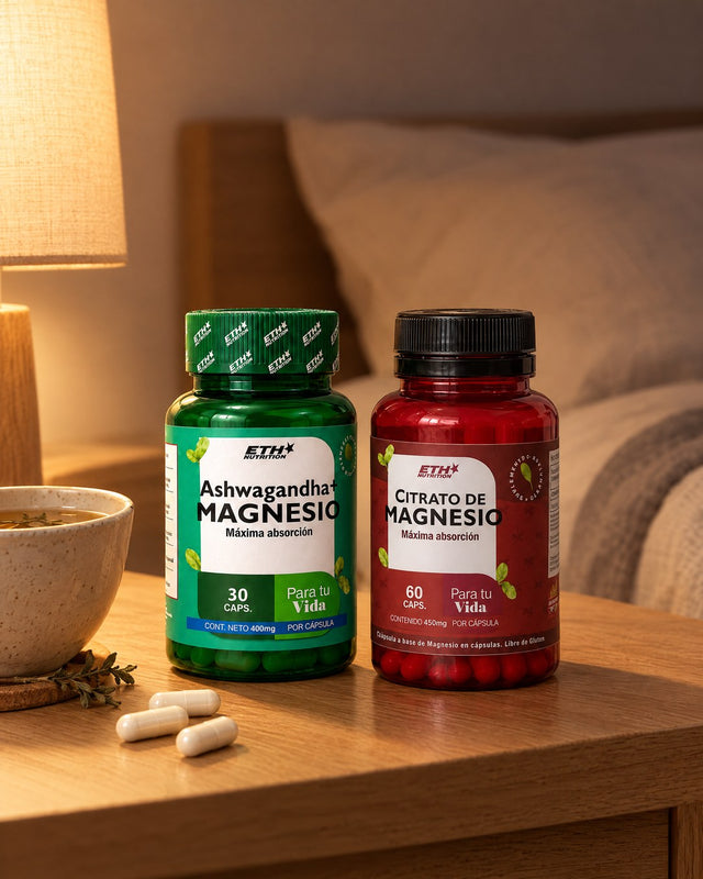 ETH Bienestar | Combo Ashwagandha + Magnesio y Citrato de Magnesio