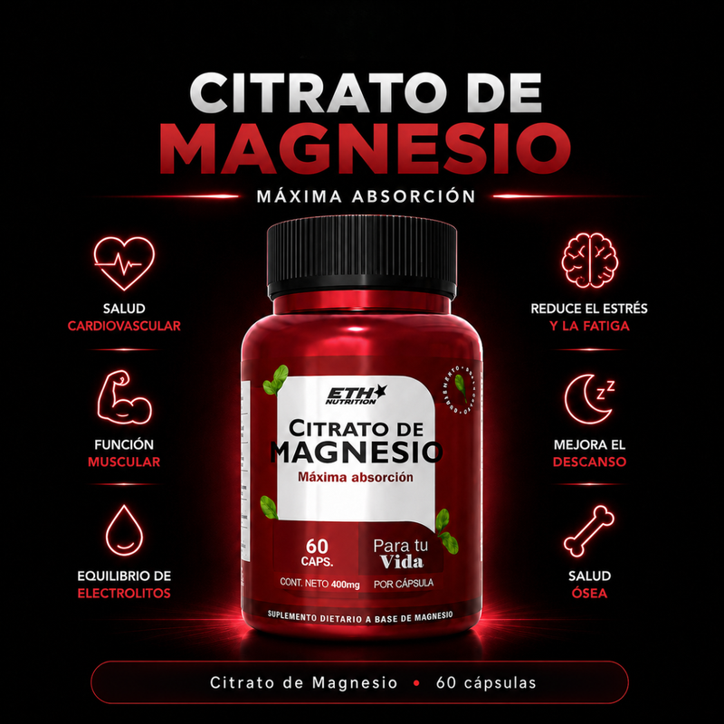 Citrato de Magnesio ETH Nutrition