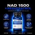 Nad+ Resveratrol 1500 Con K2 Y D3 Premium Energía Celular y Vitalidad