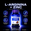 L-Arginina + Zinc más Circulación, Rendimiento y Vitalidad