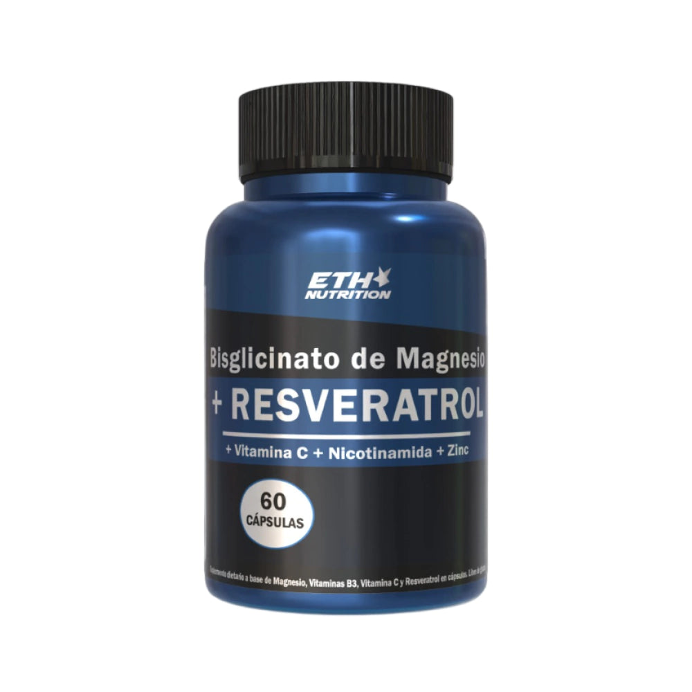Magnesio Bisglicinato + Resveratrol, Relajación y Defensa Celular