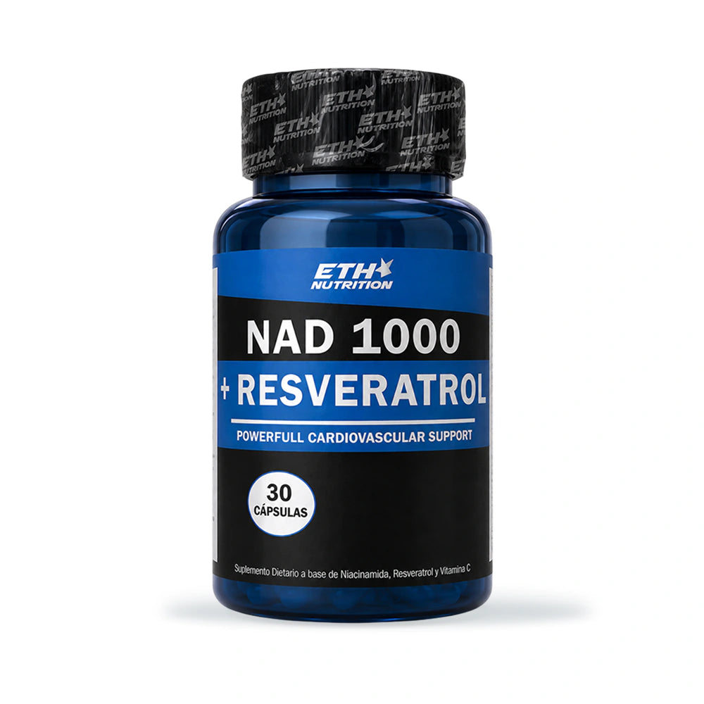 NAD1000 + Resveratrol - Antienvejecimiento y Energía
