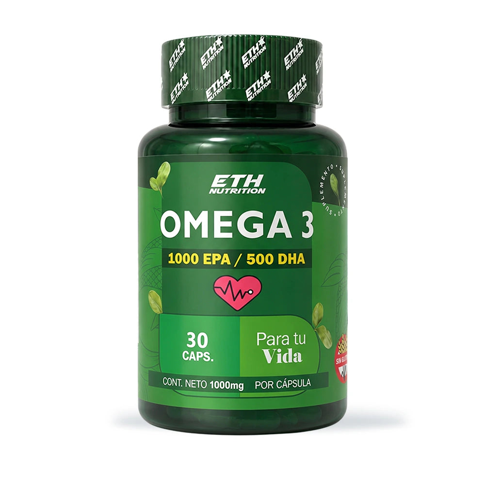 Omega 3 Super Concentrado, EPA + DHA para Corazón y Cerebro